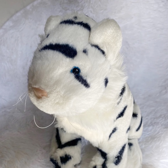 White Tiger Plush Stuffed Animal - Picture 4 of 5